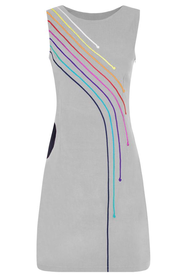 Dress AUTOPISTA HASTA EL CIELO (light grey)