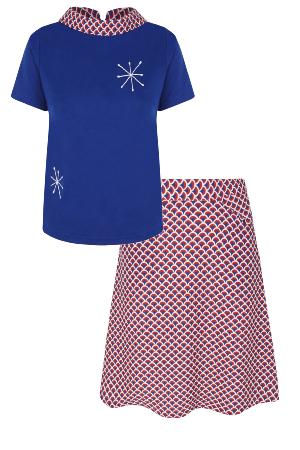 SET vintage top + skirt