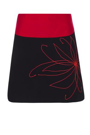 Skirt Venenosa Flor (black&red)